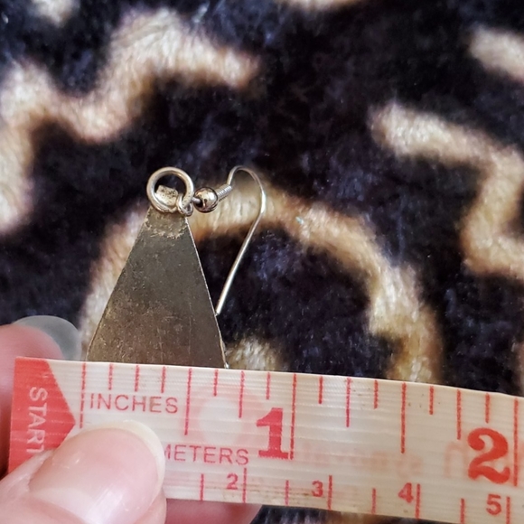 Silver w/ white stone earrings - Picture 11 of 11